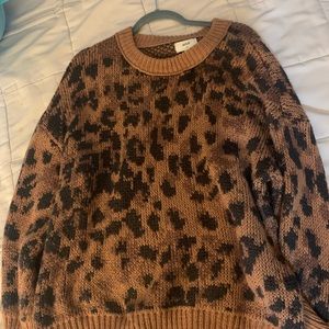 AERIE Leopard Print Sweater